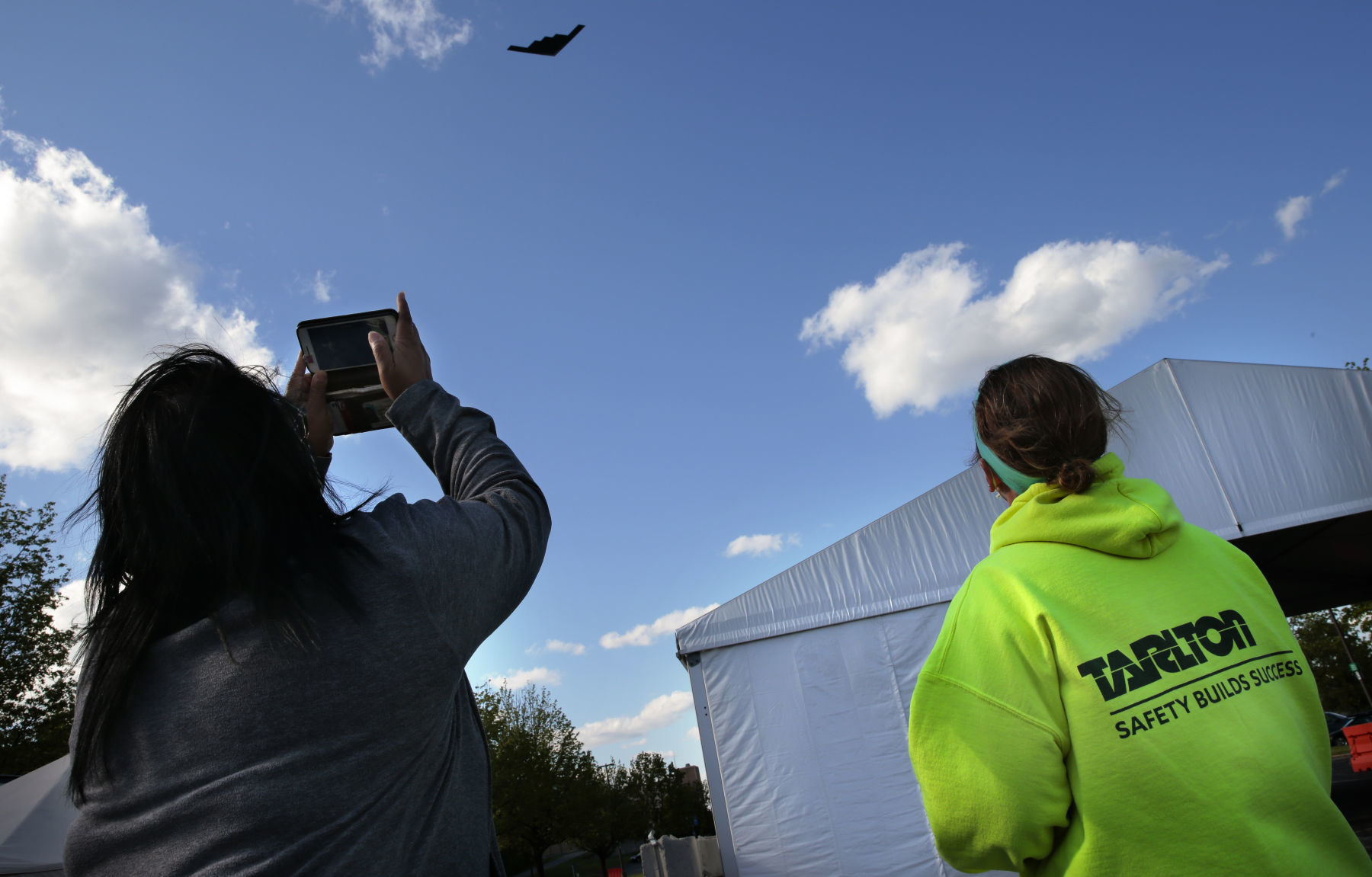Stealth bomber salutes healthcare workers